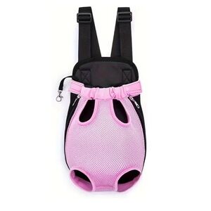 Pink Breathable Pet Carrier Backpack – Cats/Small Dogs, X-Large, Hands-Free
